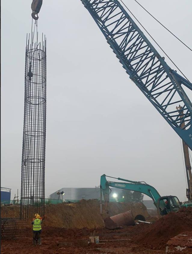 旋挖桩施工,钢筋笼装置,钢筋笼建造
